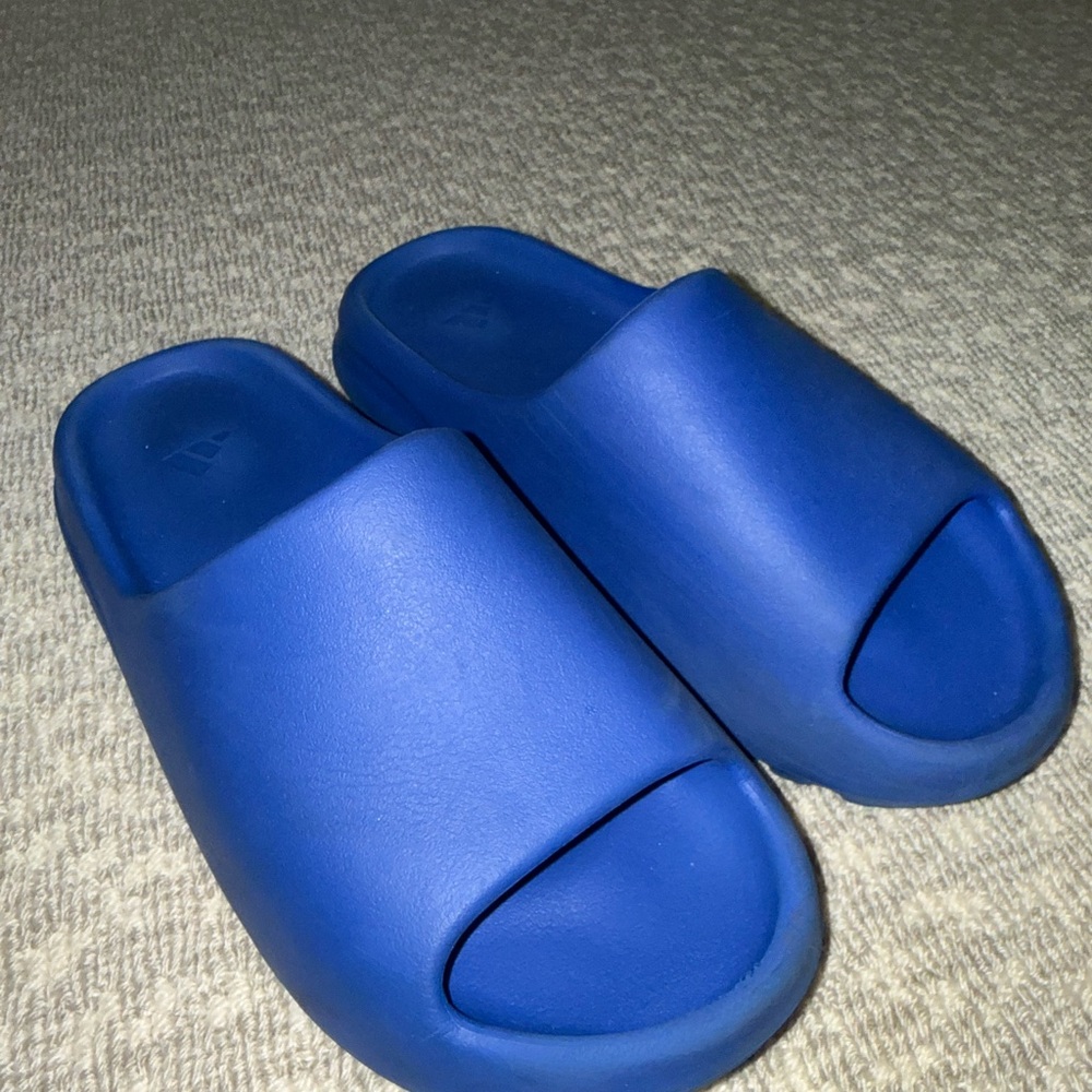 Blue Yeezy Slide Sandals addais